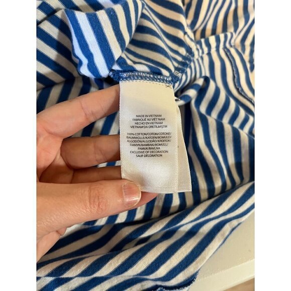 Polo Ralph Lauren Classic Fit Short Sleeve Striped Shirt Mens Large Blue *READ - Picture 12 of 12
